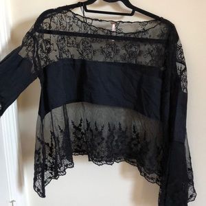 Lace Free People top w/ Belle Sleeves